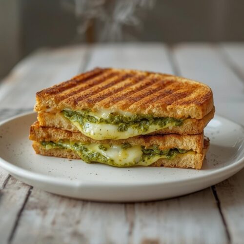 pesto grilled cheese