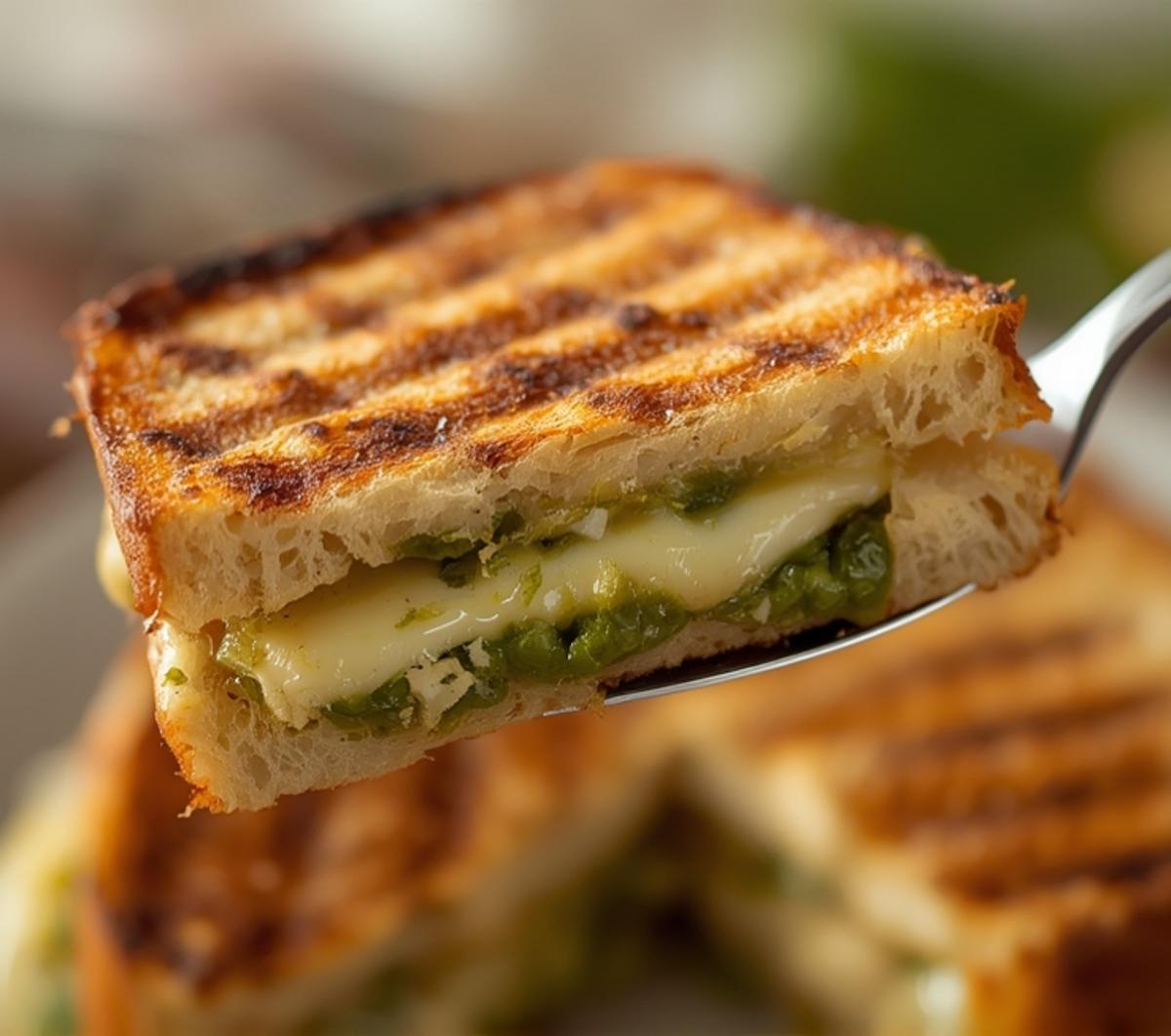 pesto grilled cheese
