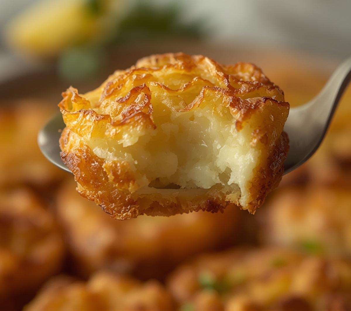 potato stacks with garlic herb butter