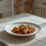 recipe plated and served on a table