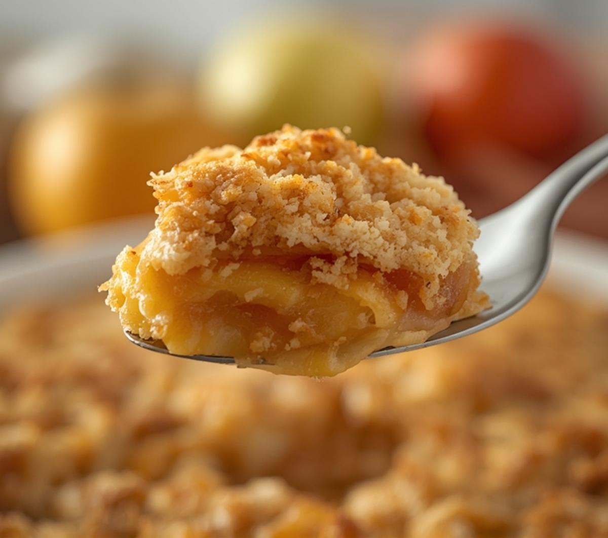 single serving apple crumble