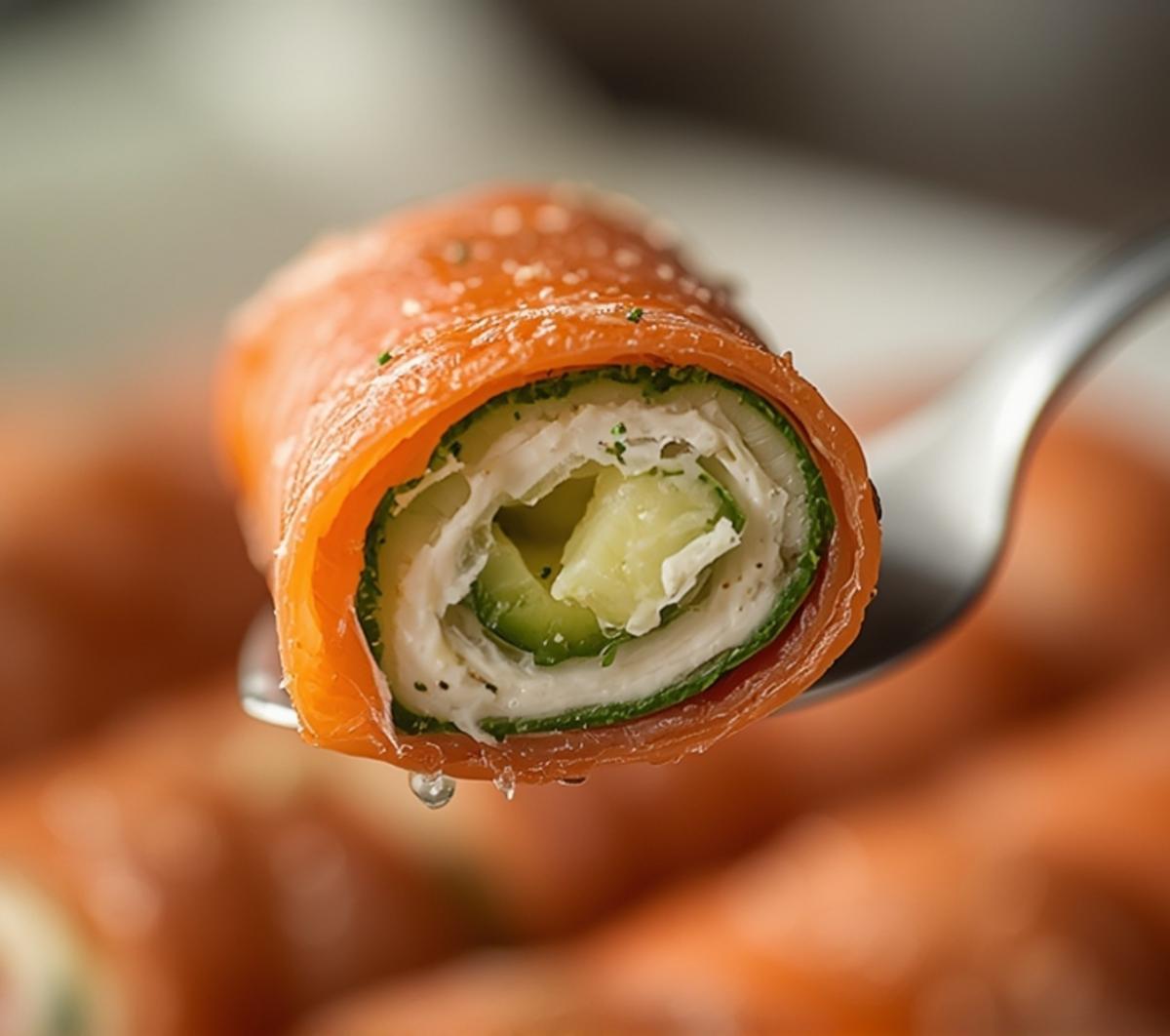 smoked salmon roll ups