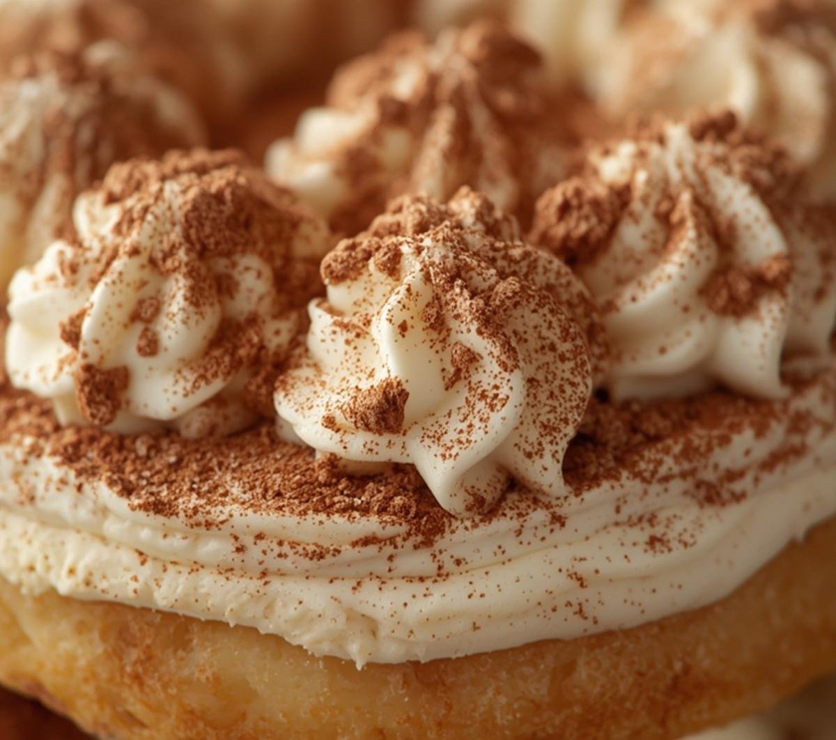 Indulge in Creamy, Dreamy Easy Tiramisu Cups 2 Close-up of the rich layers and cocoa dusting in a perfectly crafted easy tiramisu cups dessert.
